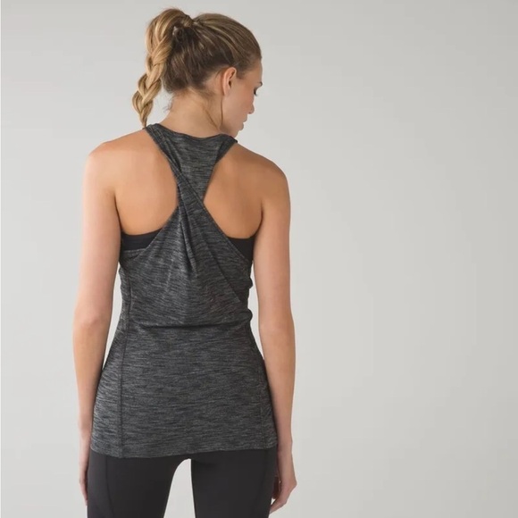 lululemon athletica Tops - Lululemon &go Everywhere Tank- Heathered Black/Size 4